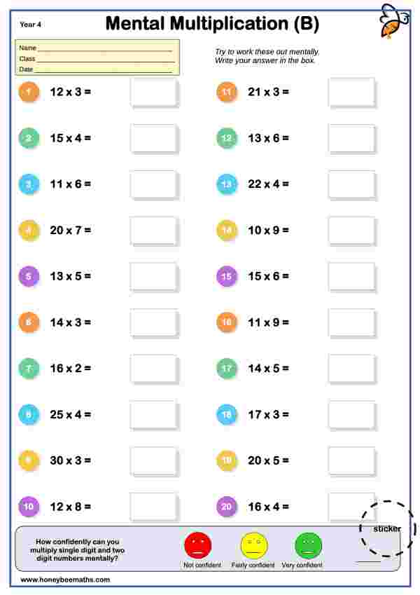 Mental Multiplication (B)